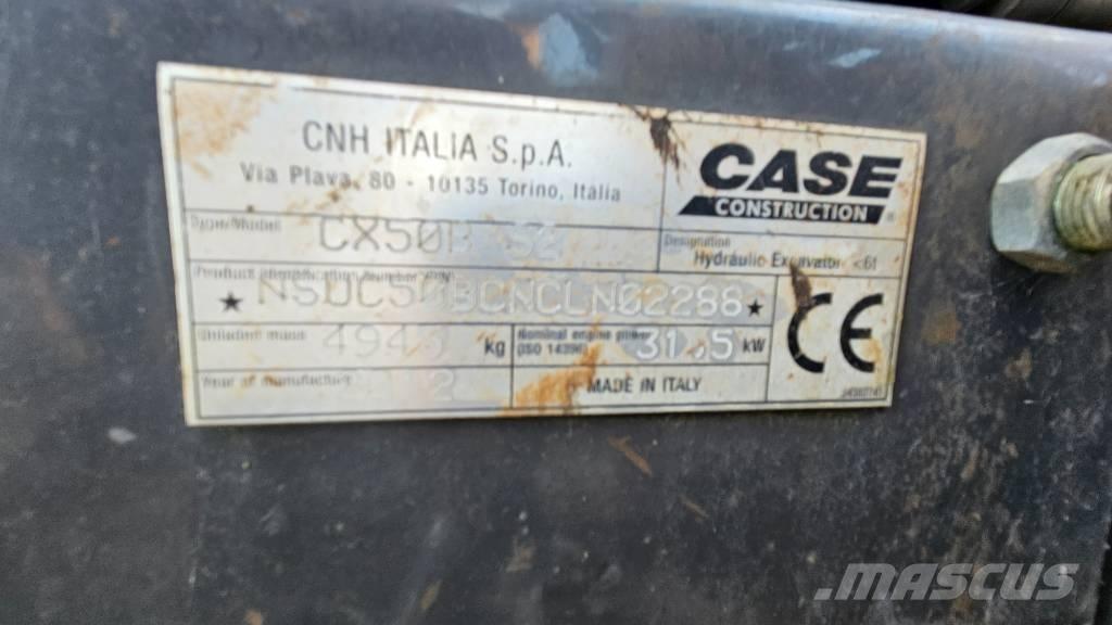 CASE CX50B Mini bagri <7t