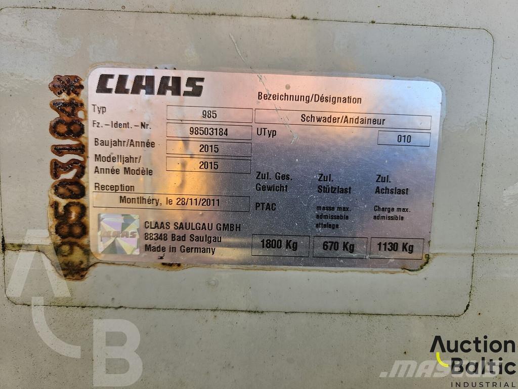 CLAAS Liner 2600 Drugi priključki za nakladanje in kopanje