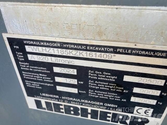 Liebherr A920 Bagri na kolesih