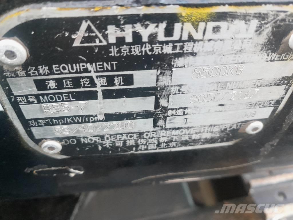 Hyundai R55-7 Bagri goseničarji
