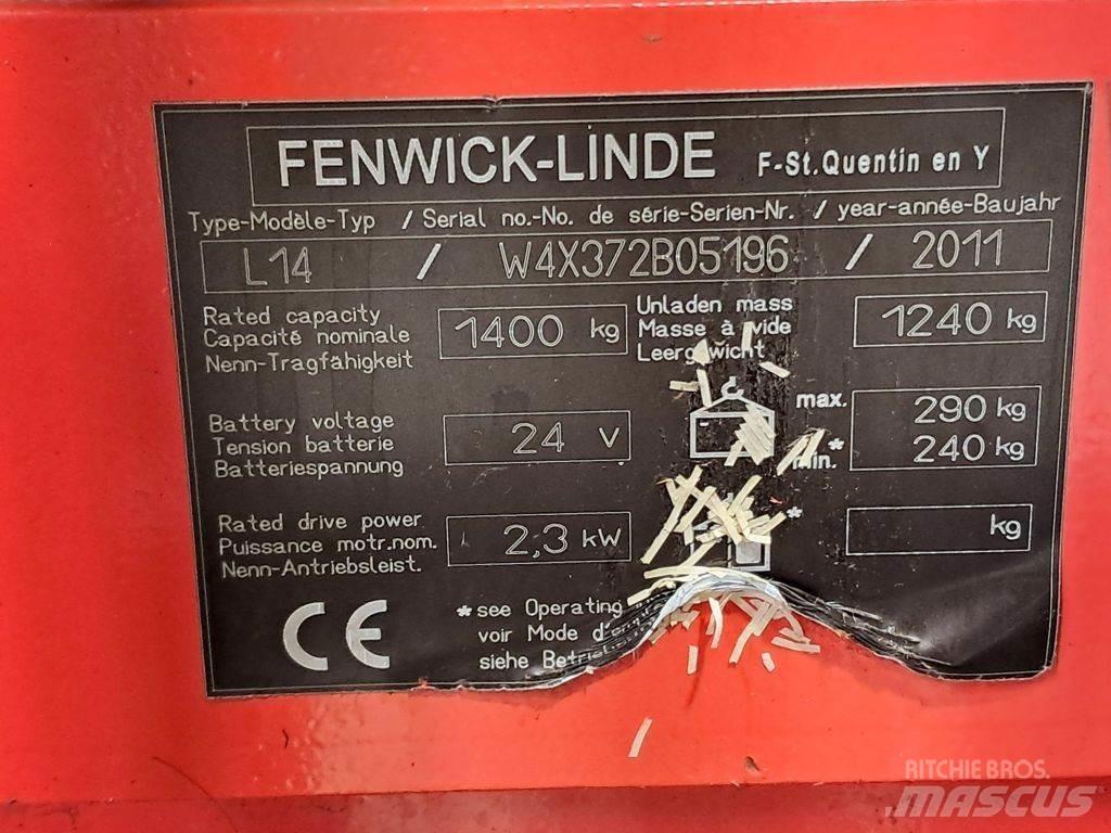 Linde L14 Ročni električni viličar