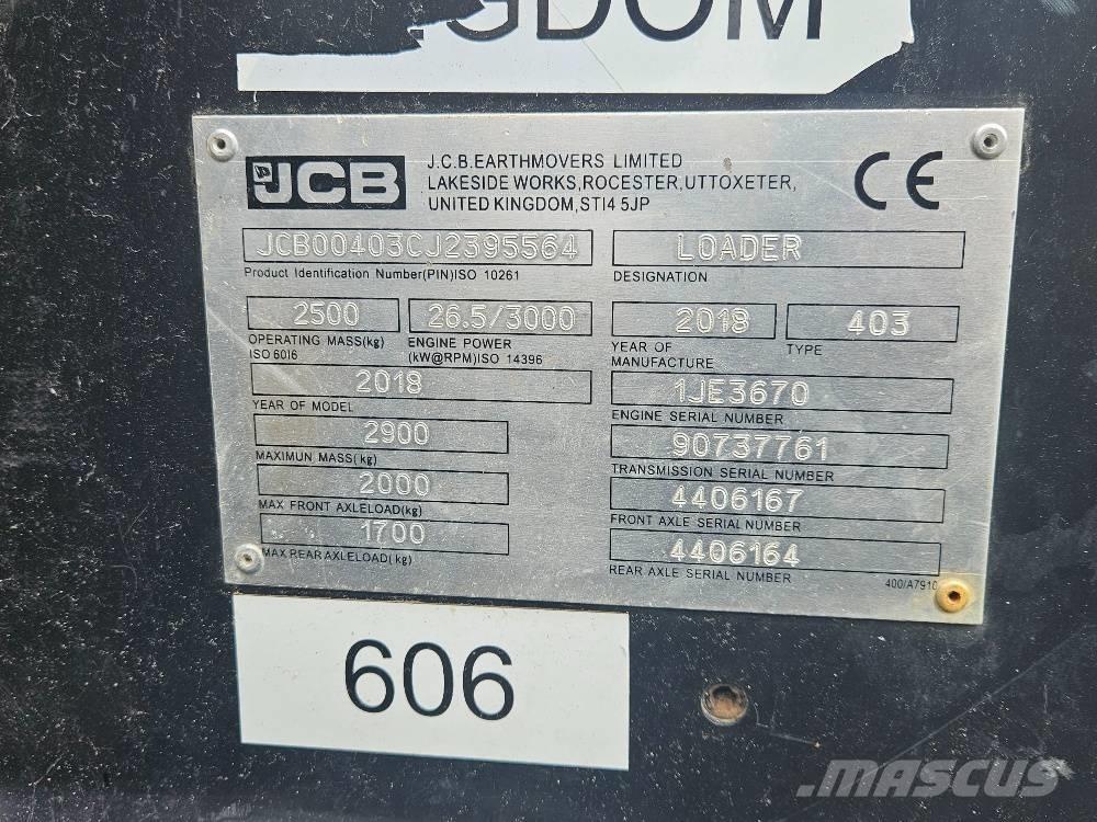 JCB 403 Mini nakladalci