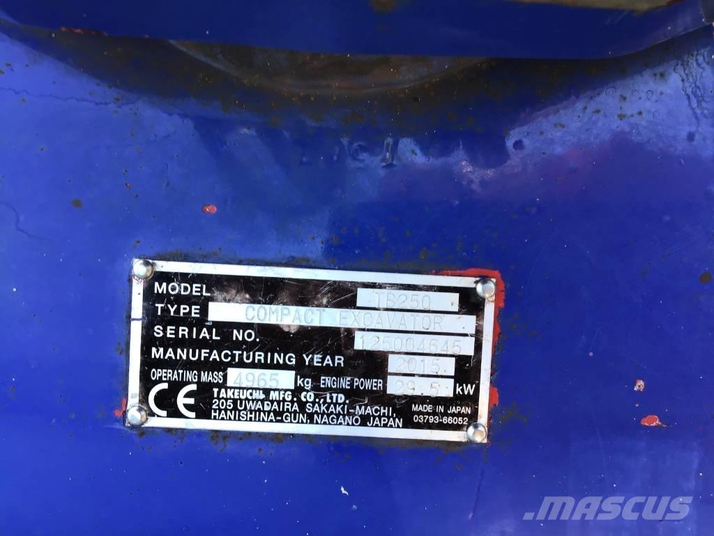 Takeuchi TB 250 Mini bagri <7t