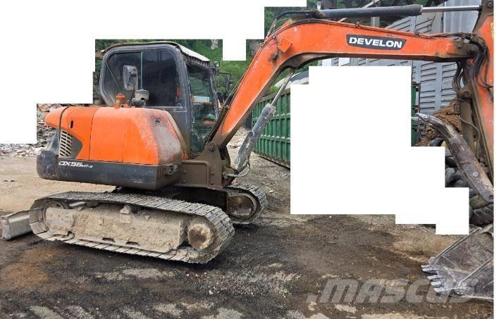 Doosan DX55 Mini bagri <7t