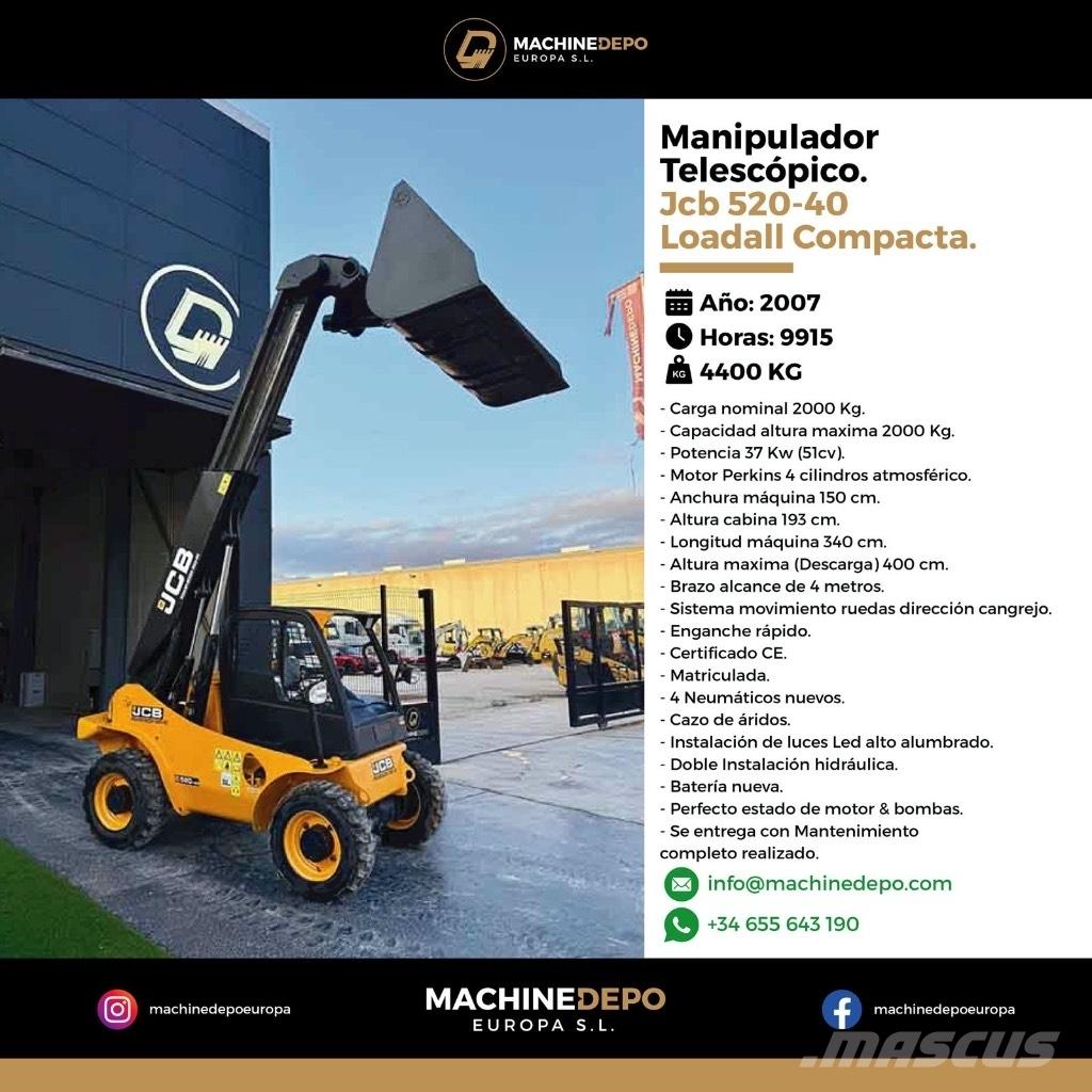 JCB 520-40 Teleskopski viličarji