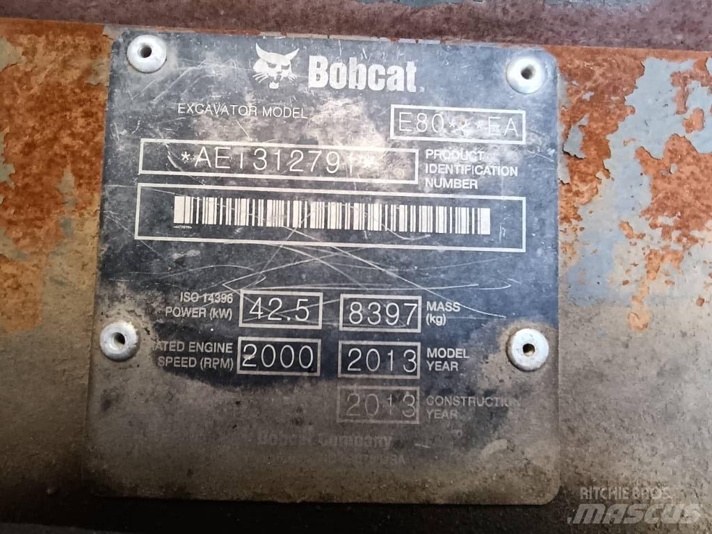 Bobcat E 80 EA Midi bagri 7t – 12t