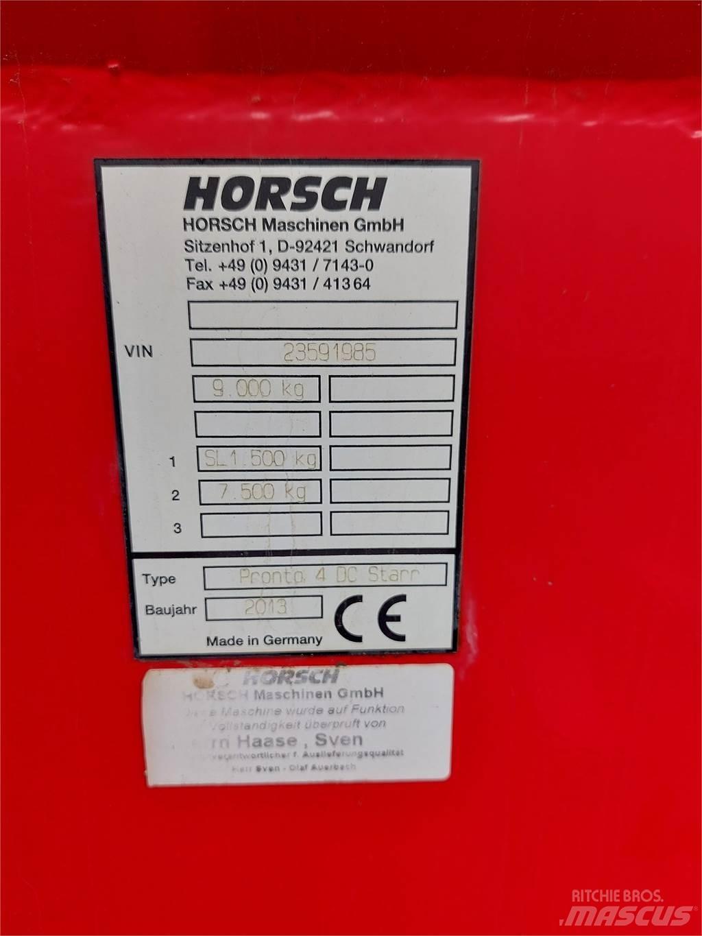 Horsch Pronto 4DC Ostali priključki in naprave za pripravo tal