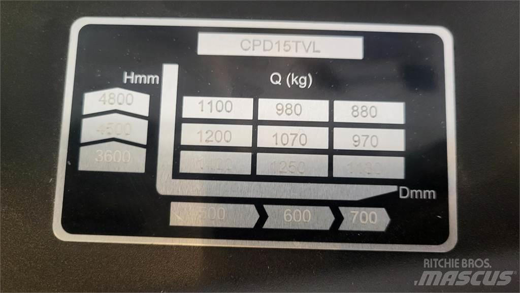  CPD15TVL T4800 Električni viličarji