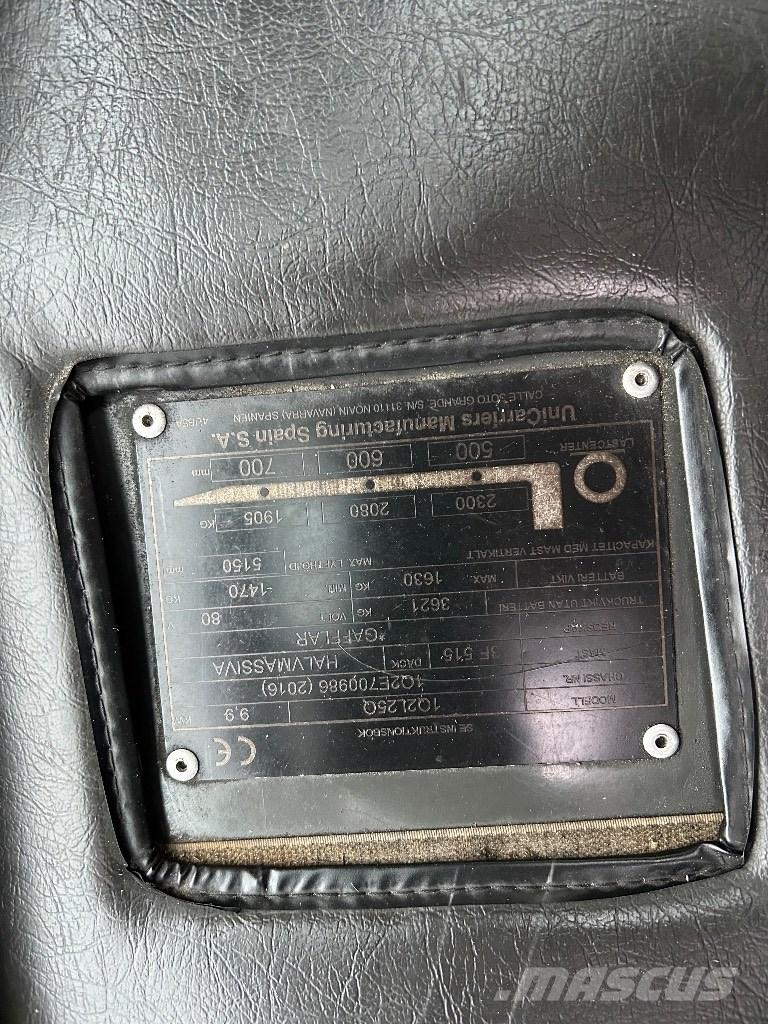 UniCarriers L25Q Električni viličarji