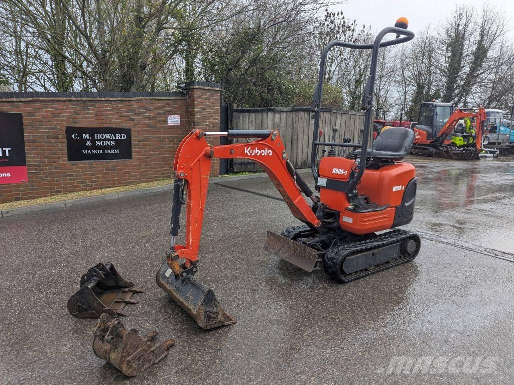 Kubota K 008-3 Mini bagri <7t