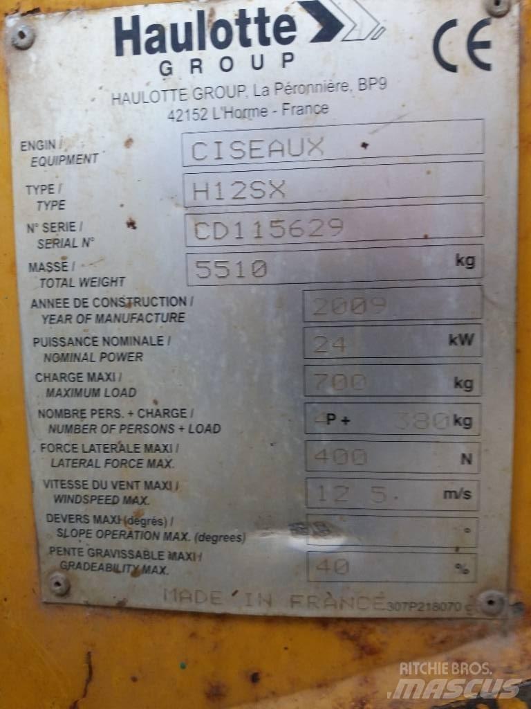 Haulotte H 12 SX Škarjaste dvižne ploščadi