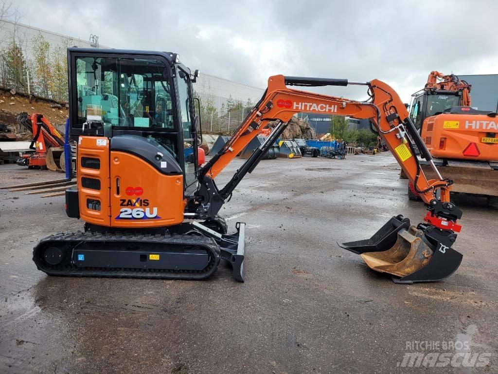 Hitachi ZX 26 U-6 Mini bagri <7t