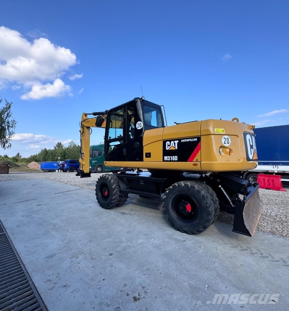 CAT 316 D Bagri na kolesih