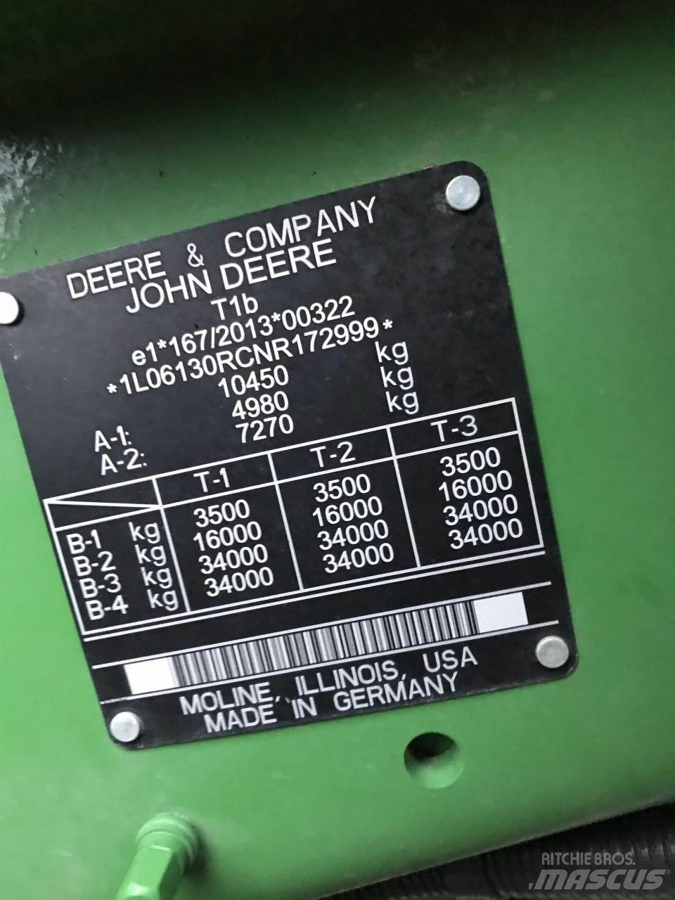 John Deere 6R 130 Traktorji
