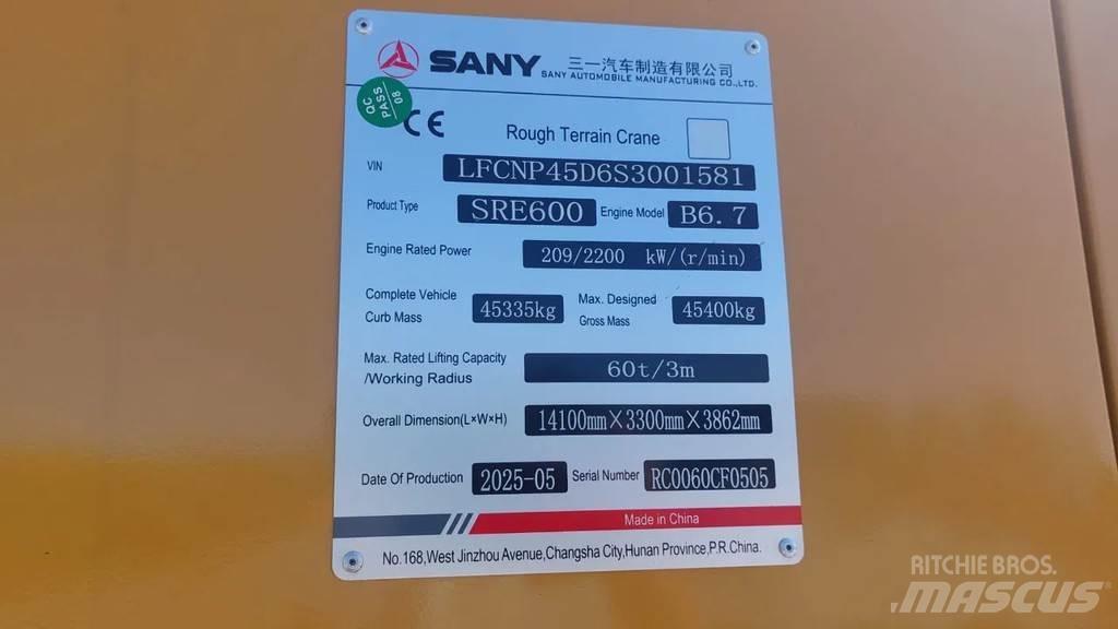 Sany SRE600 Avtodvigala