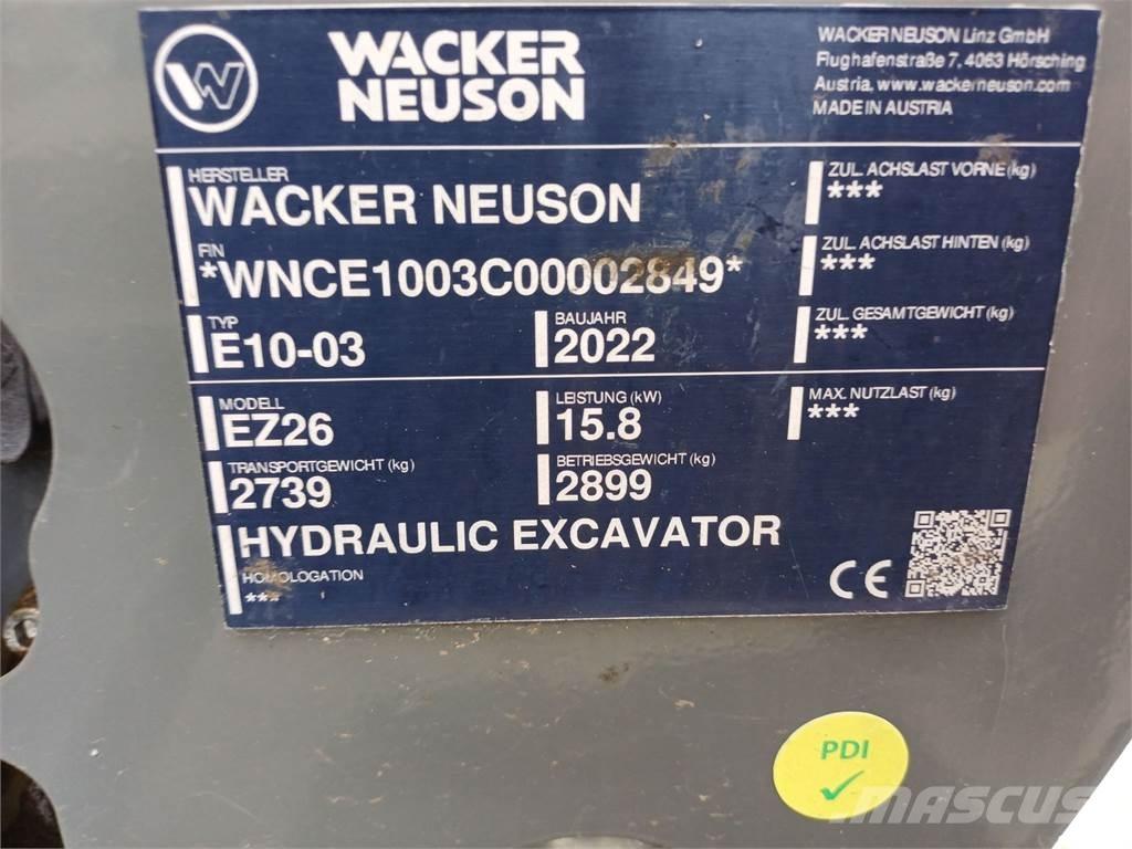 Wacker Neuson EZ26 Bagri goseničarji