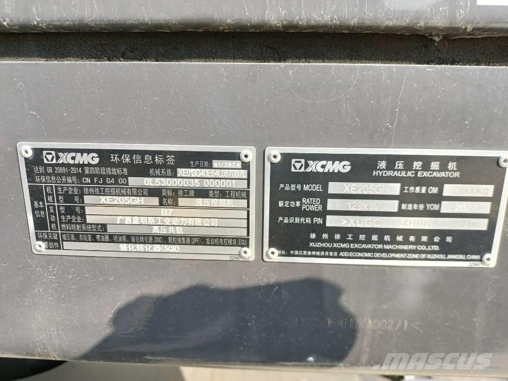 XCMG XE205GH Bagri goseničarji