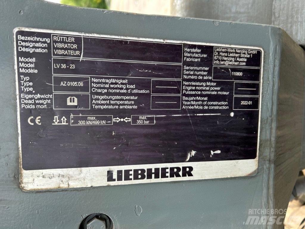 Liebherr LV36 Vibracijski nabijalci pilotov