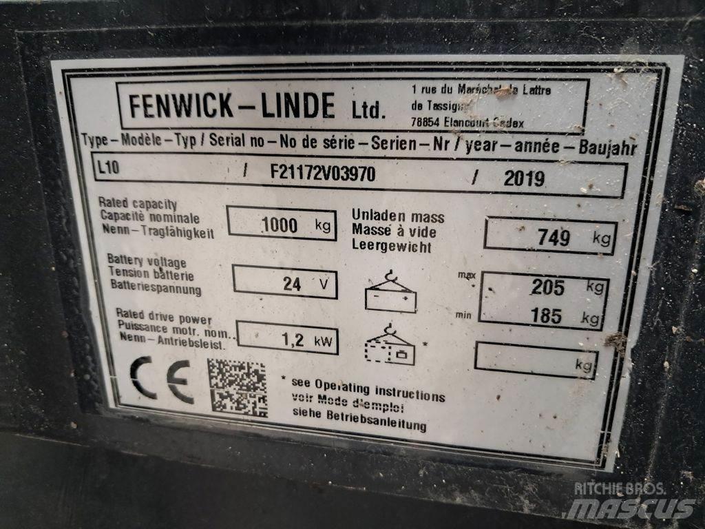 Linde L10 Ročni električni viličar