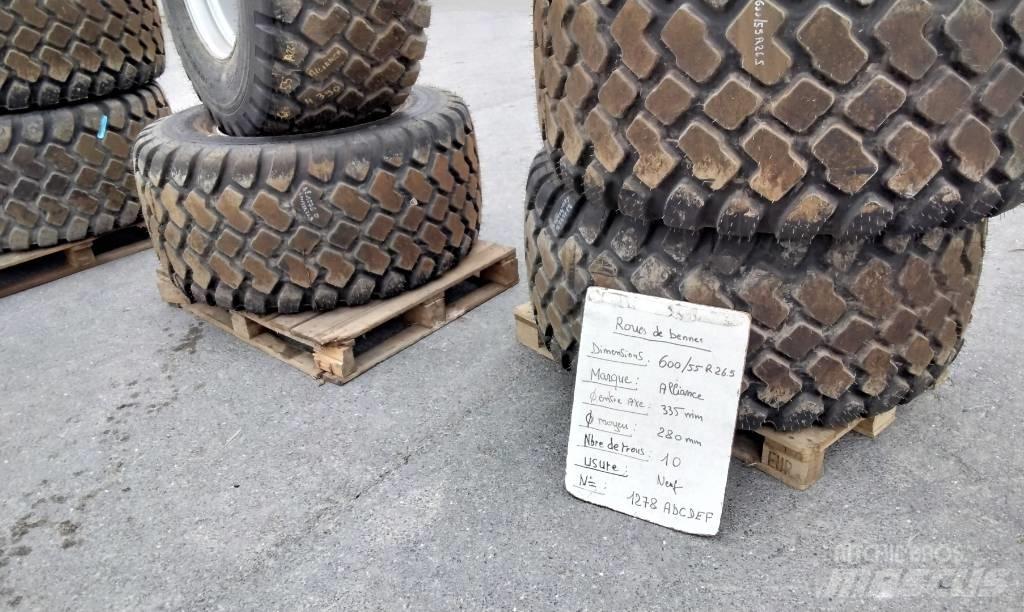 Alliance 600/55R26.5 Gume, kolesa in platišča