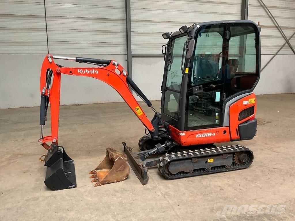 Kubota KX 018-4 Mini bagri <7t