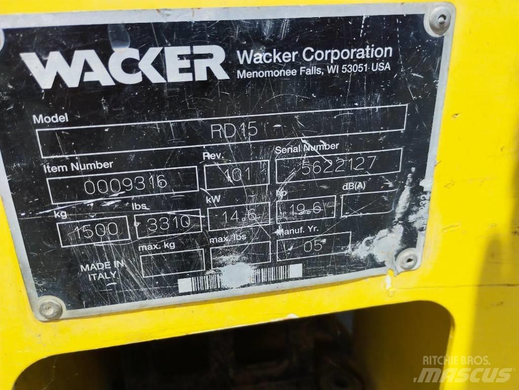 Wacker Neuson RD 15 Dvojni valjarji