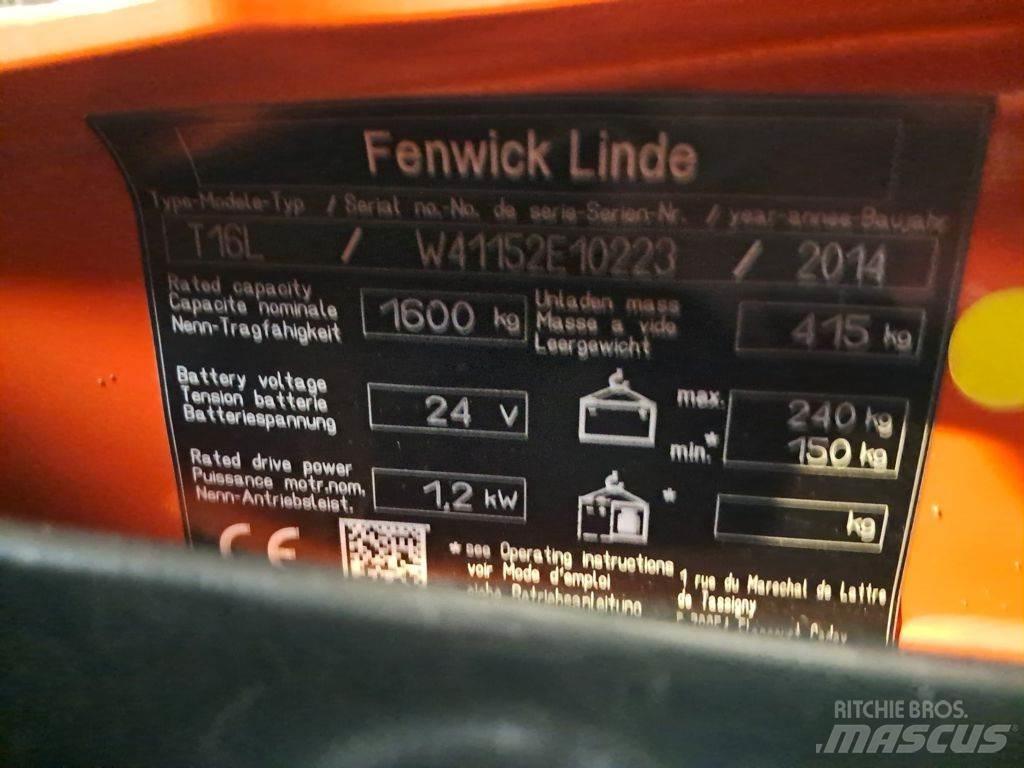 Linde T16L Električni nizko dvižni viličar
