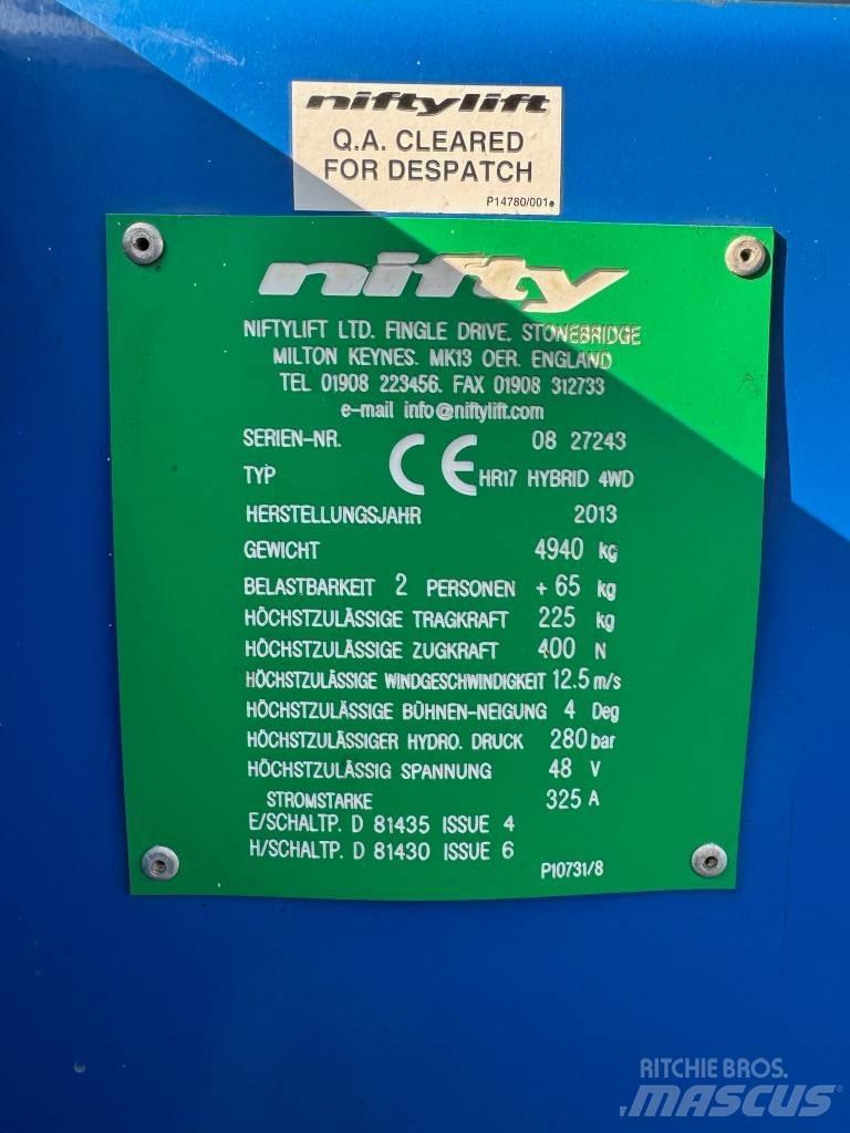Niftylift HR 17 D E Zglobne dvižne ploščadi
