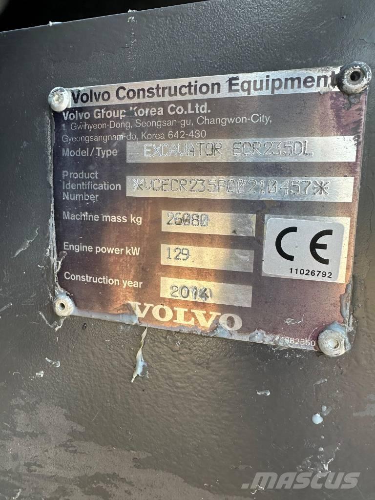 Volvo ERC235DL Bagri goseničarji
