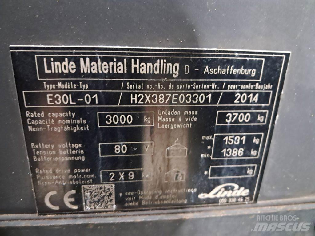 Linde E30L-01 Električni viličarji