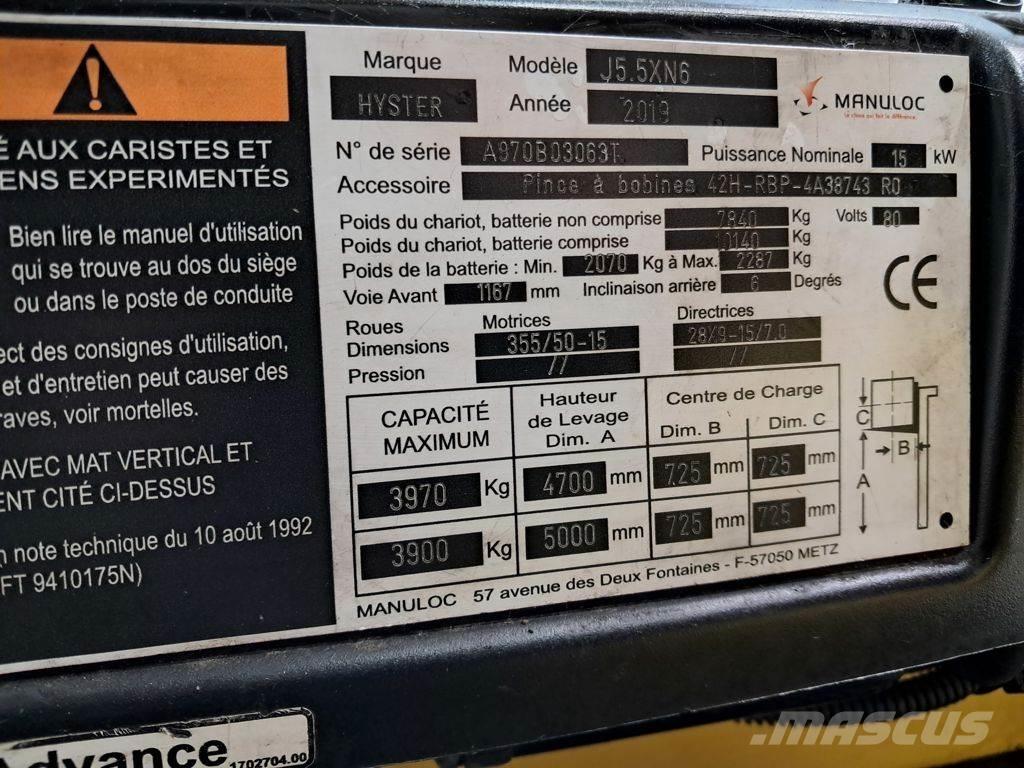 Hyster J5.5XN6 Električni viličarji