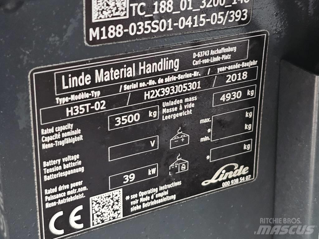 Linde H35T-02 Plinski viličarji