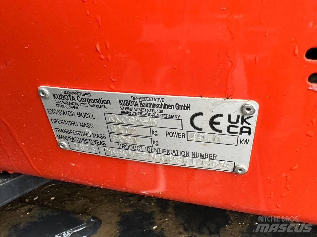 Kubota KX 085-5 2PGL Midi bagri 7t – 12t