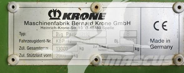 Krone BP12130 Balirke (kvadratne bale)