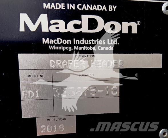 MAC DON FD145 Rezalne glave za kombajne