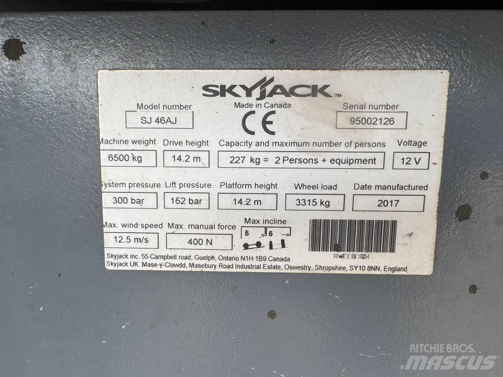 SkyJack SJ 46 AJ Zglobne dvižne ploščadi