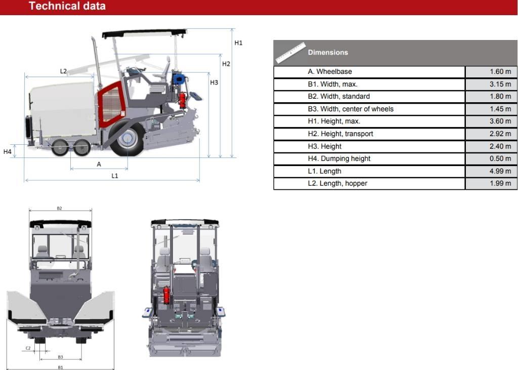 Dynapac SD 1800 W Asfaltni finišerji