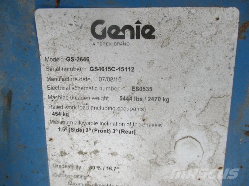 Genie GS 2646 Škarjaste dvižne ploščadi