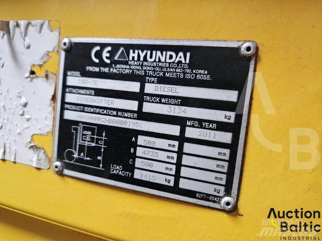 Hyundai 18D-7E Dizelski viličarji