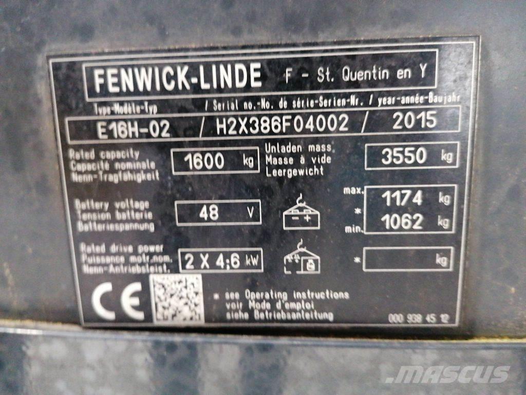 Linde E16H-02 Električni viličarji