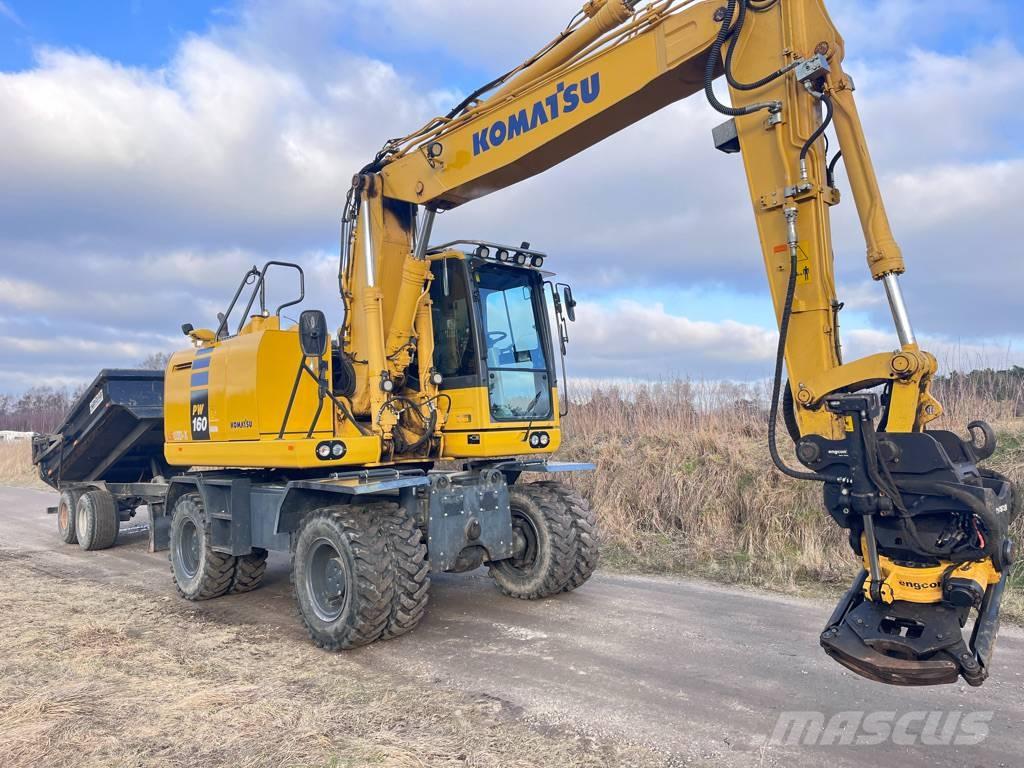 Komatsu PW 160 Bagri na kolesih