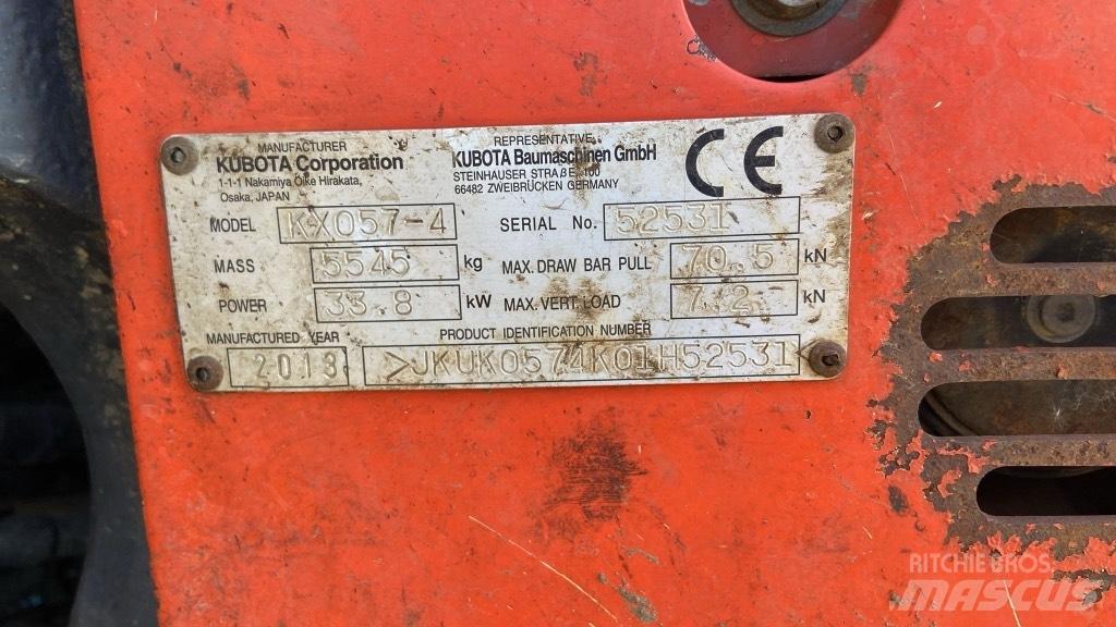 Kubota KX 057-4 Mini bagri <7t