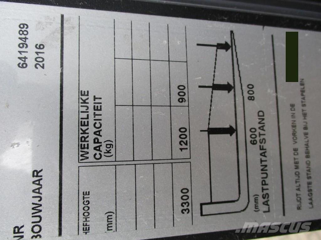 Toyota SPE120 Električni nizko dvižni viličar s stojiščem