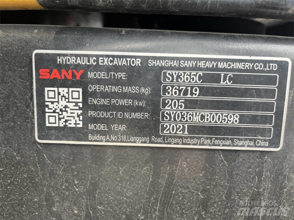 Sany SY365C Bagri goseničarji