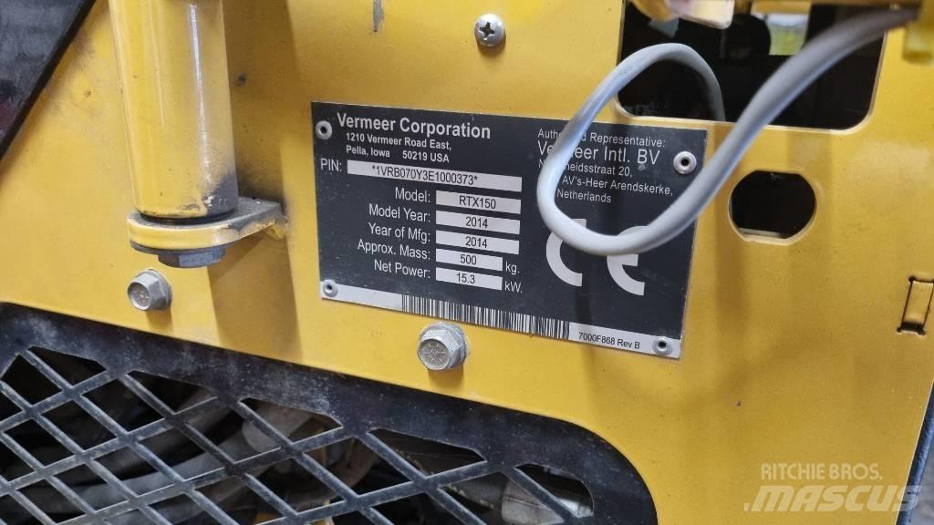 Vermeer RTX150 Freze za kopanje jarkov Trenčerji
