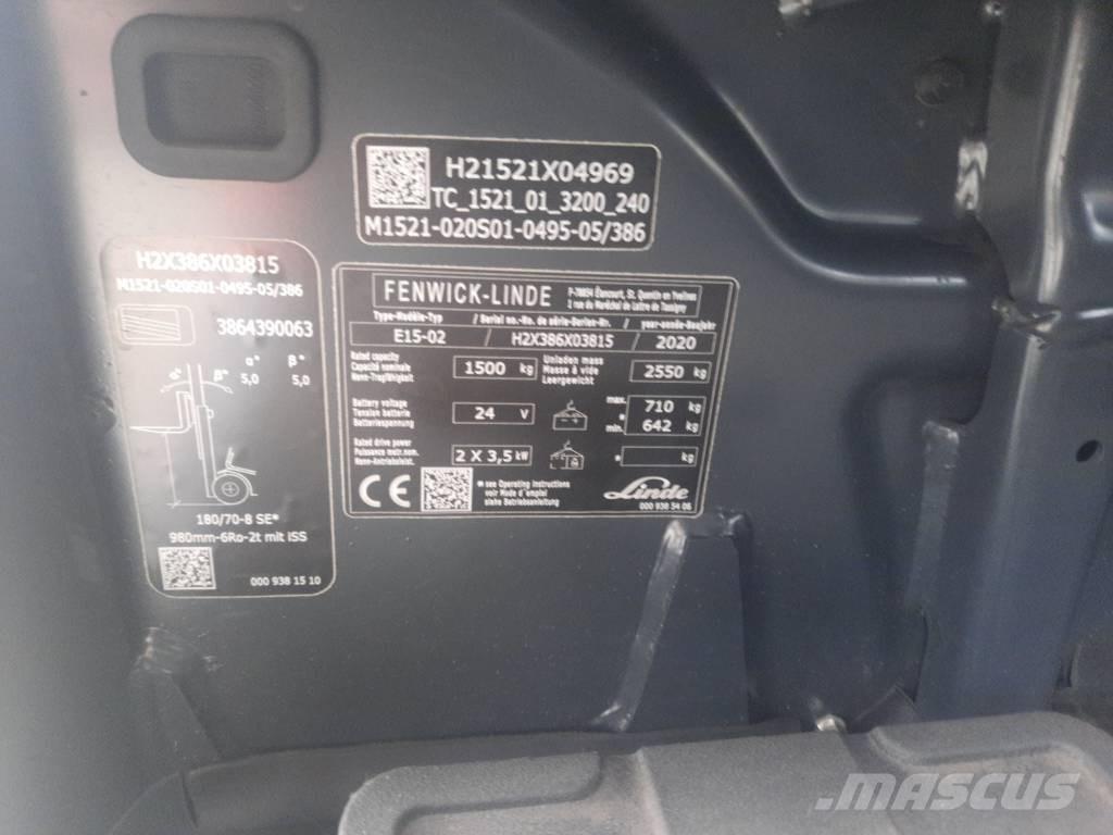 Linde E15-02 Električni viličarji