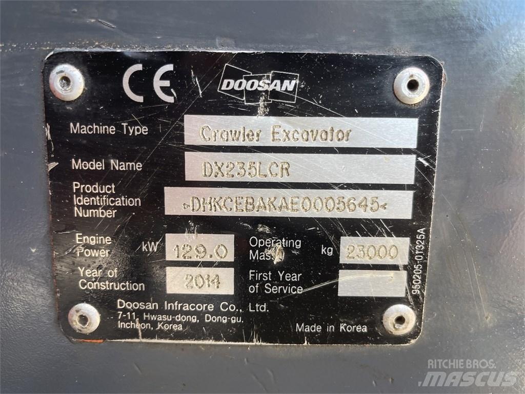 Doosan DX 235 LCR Bagri goseničarji