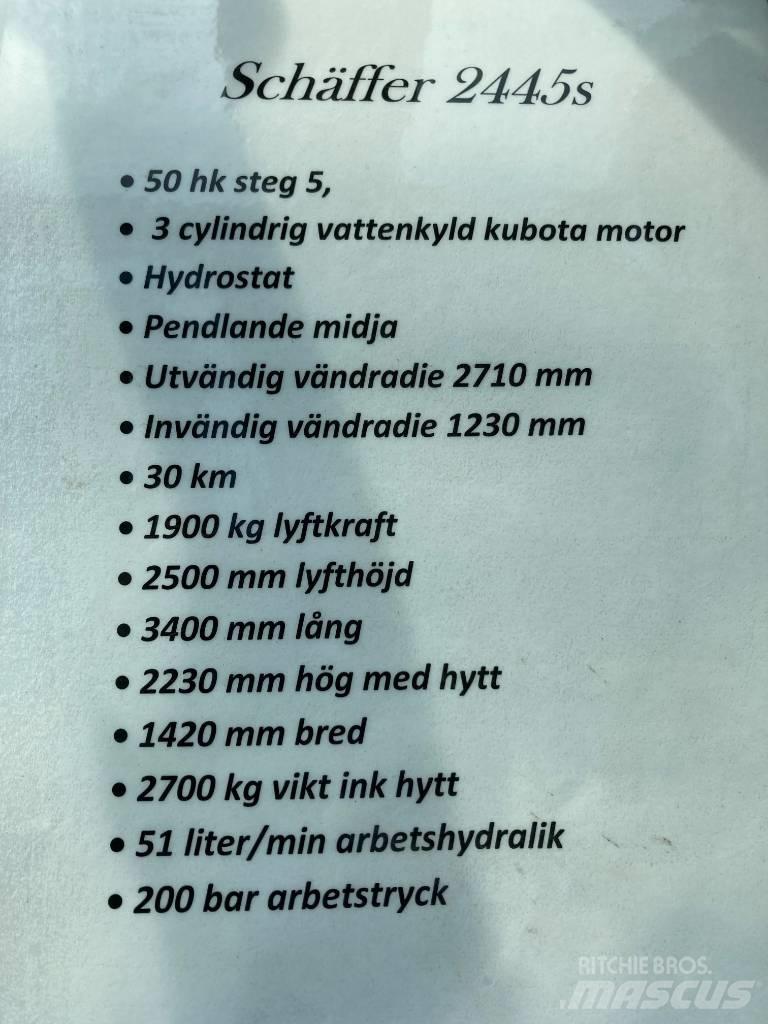 Schäffer 2445s Večnamenski nakladalci
