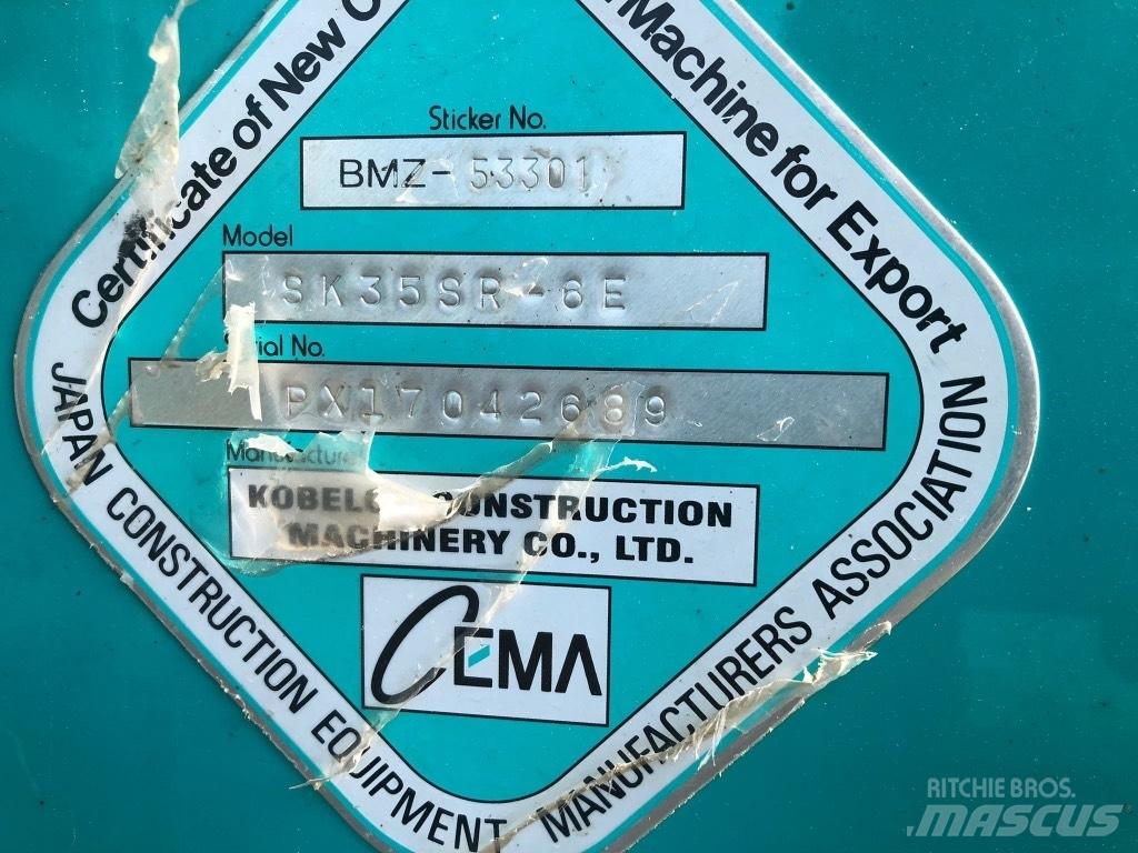 Kobelco SK 35 SR-6E Mini bagri <7t