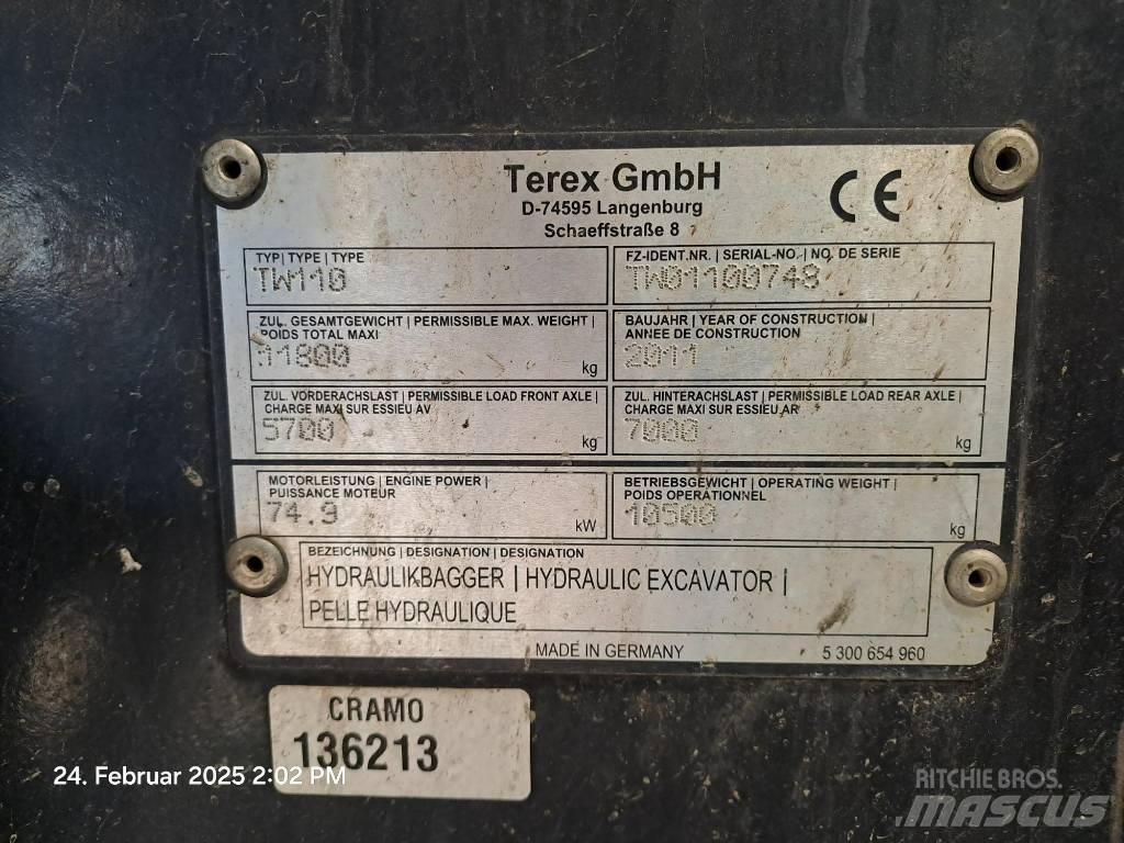 Terex TW 110 Bagri na kolesih